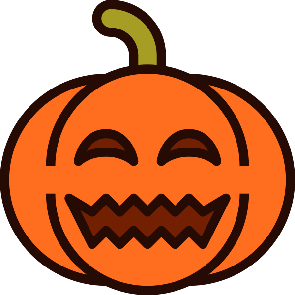 Emoji Pumpkin Halloween 19 Svg File