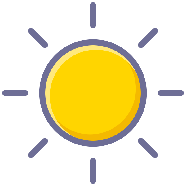 太阳好天气 Svg File