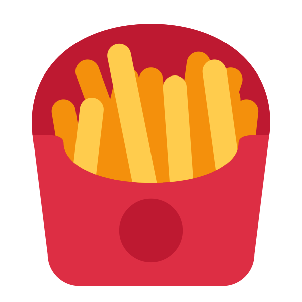 French Fries Fastfood Food Emoj Symbol Svg File