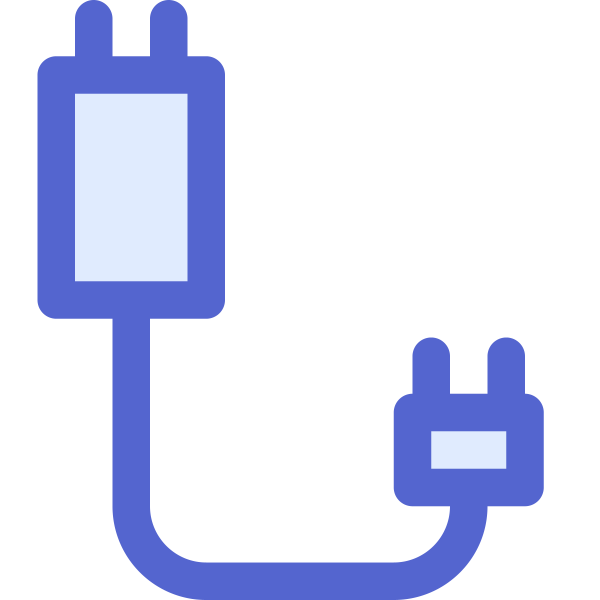 Sharp Icons Power Cord Svg File