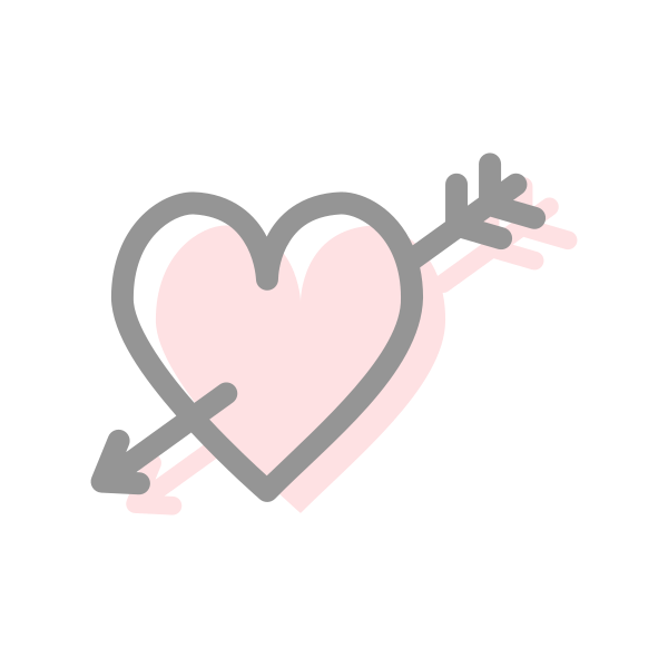 Arrow Heart Valentines Svg File