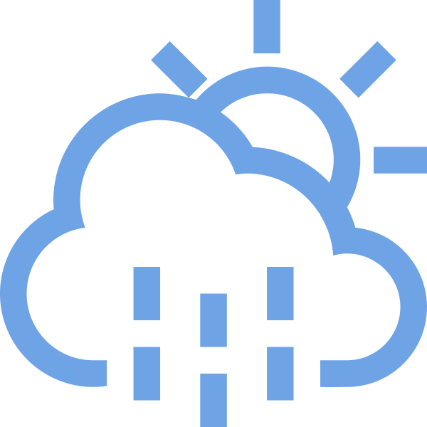 CloudSunDrizzle Svg File