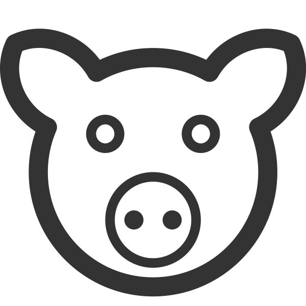 Icon Pig Svg File
