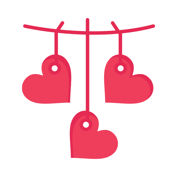 Day Hanging Heart Svg File