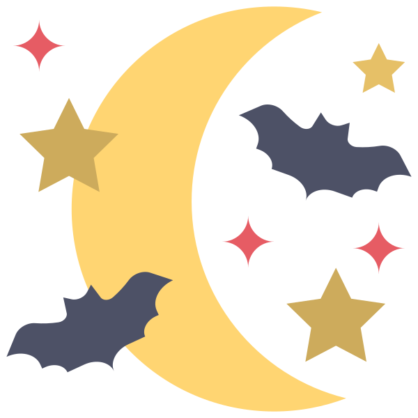 Night Moon Svg File