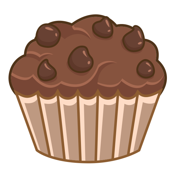 Chocolate Chips Muffin Svg File