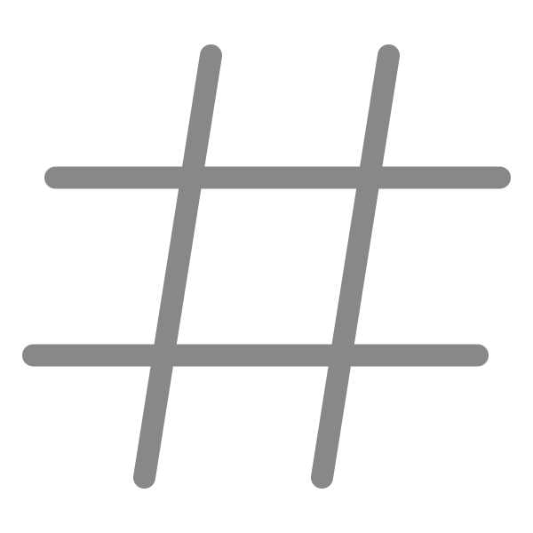 Hashtag Svg File