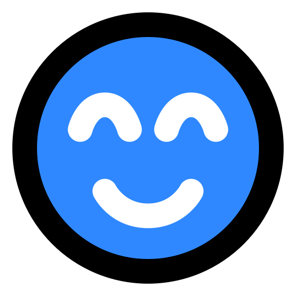 Smiling Face With Squinting Eyes SVG File Svg File
