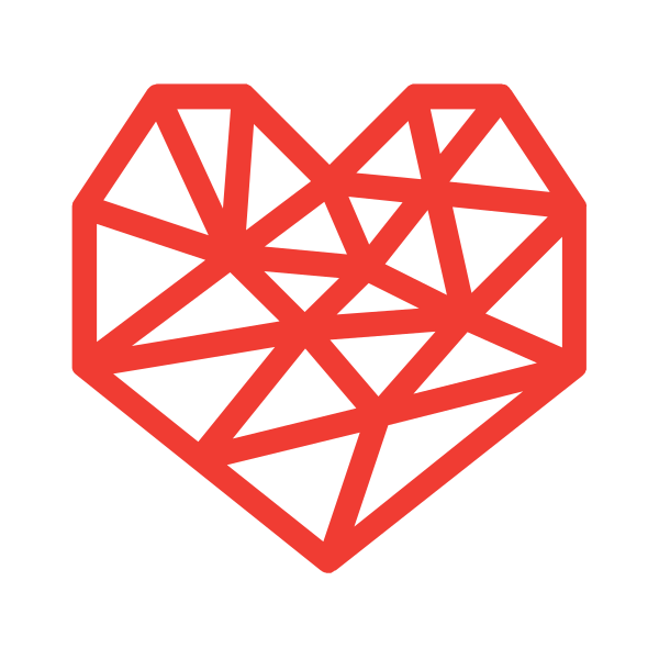 Geometric Heart Hearts 6 Svg File