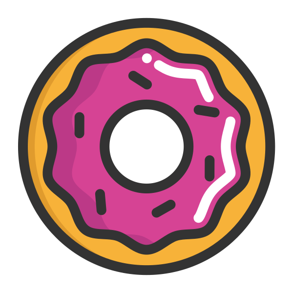 甜甜圈Donut Svg File