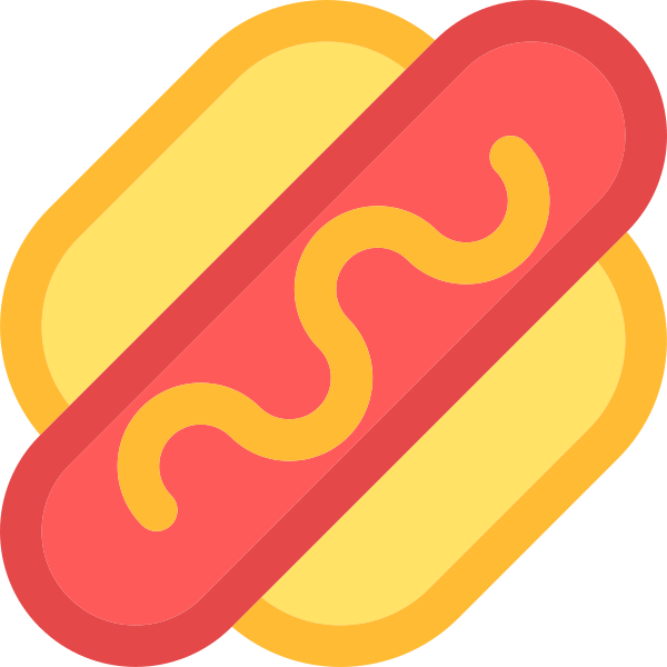 Icon Hotdog Coloured Svg File