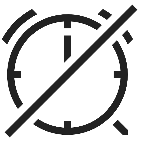 Alarm Alert Ban Clock Time Notification Svg File