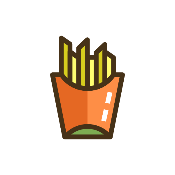French Fries Svg File