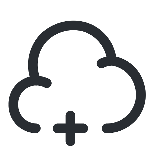 outlinecloudplus Svg File