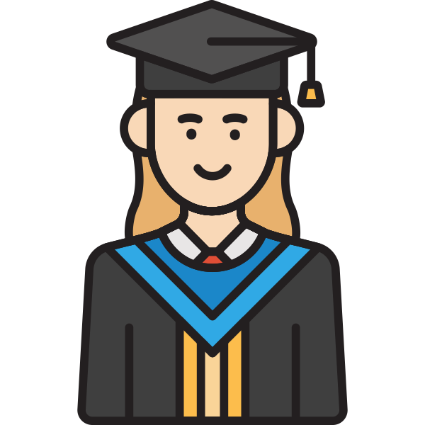 Graduatefemale Svg File