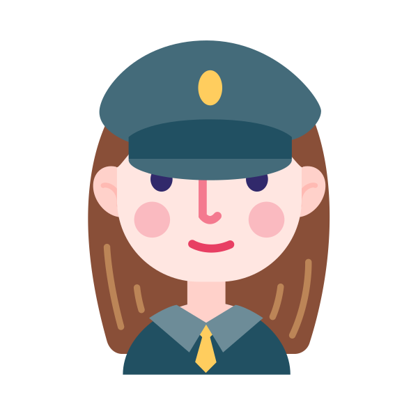 面性警务人员 Svg File