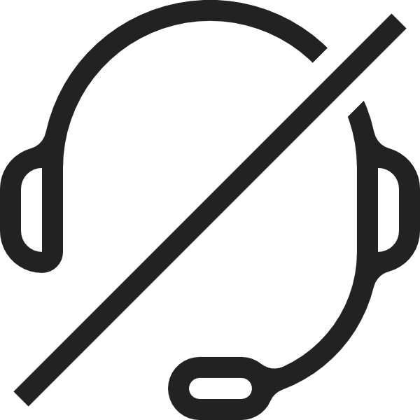 Audio Ban Headphone Headset Multimedia Alert Svg File