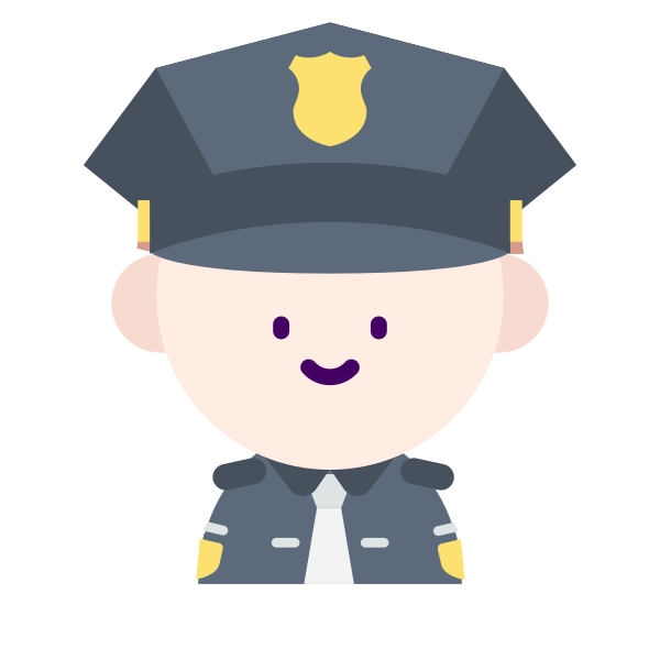 男警察 Svg File