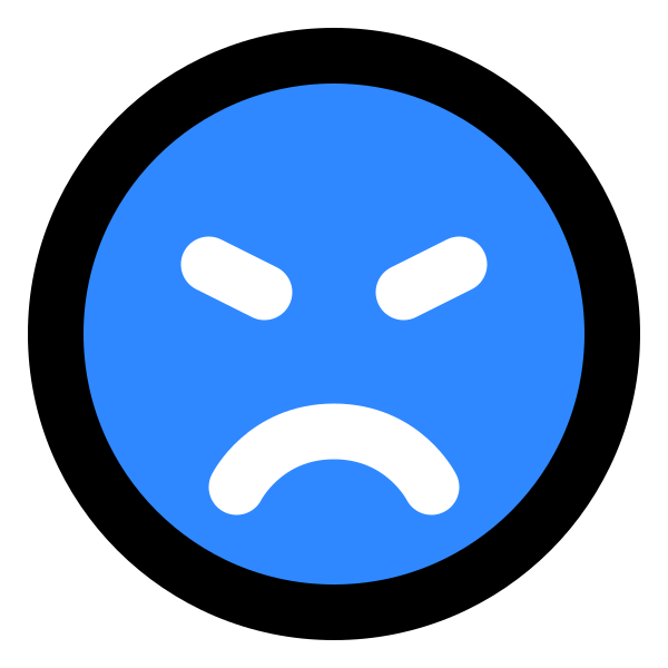 Angry Face SVG File Svg File