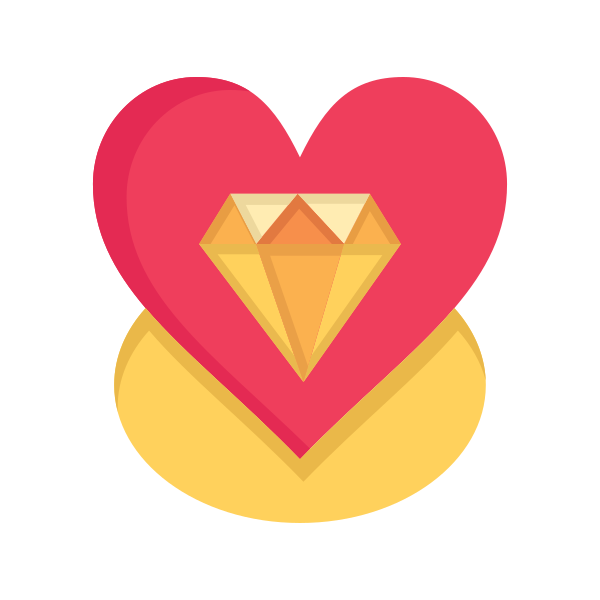 Day Diamond Heart Svg File