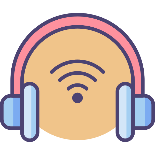 Wireless Headset Svg File