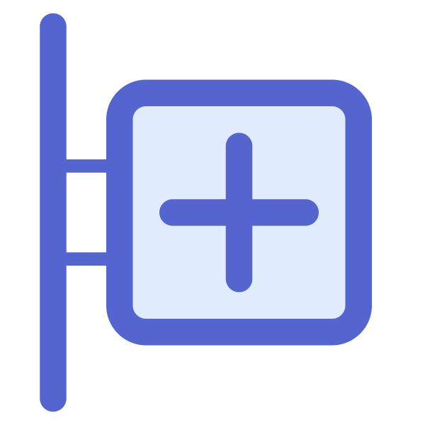 Sharp Icons Hospital Point Svg File