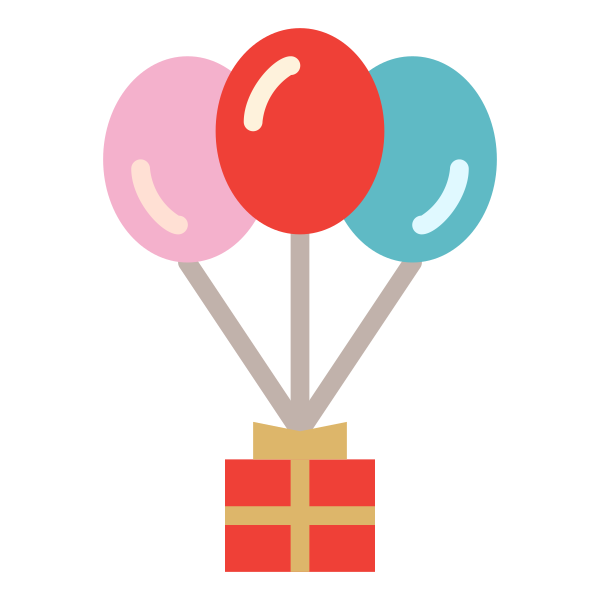 Balloon Gift Present Svg File