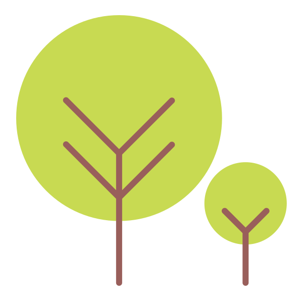 Green Nature Round Tree 3 Svg File
