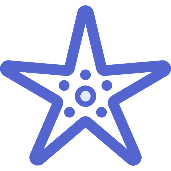 Sharp Icons Sea Star Svg File