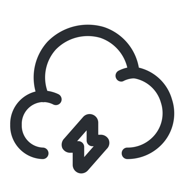 outlinecloudlightning Svg File