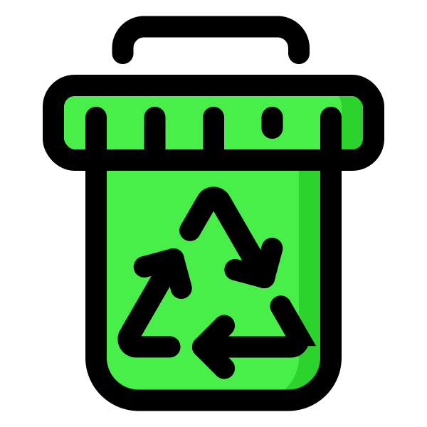 Bin Recycle Recycling Sorting Waste 2 Svg File