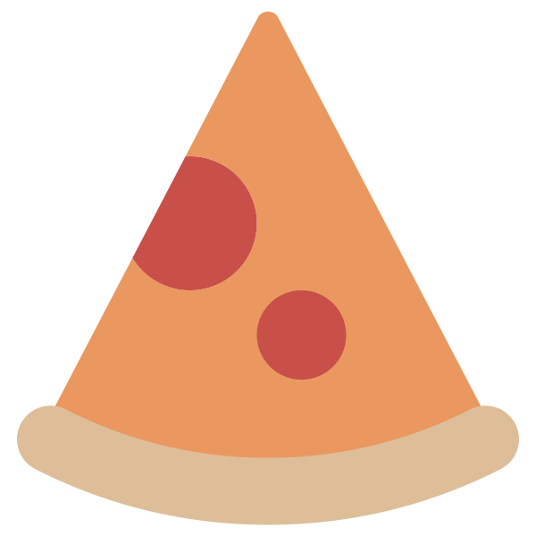 Food Color Pizza Slice Svg File