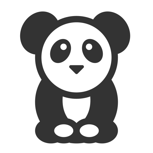 小熊猫 Svg File