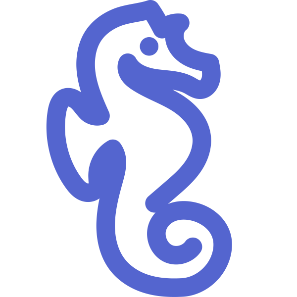 Sharp Icons Seahorse Svg File