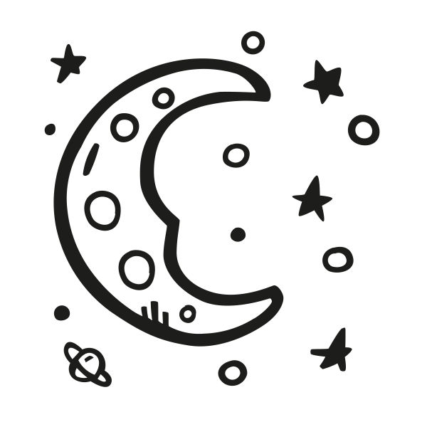 Moon Dreamy Svg File