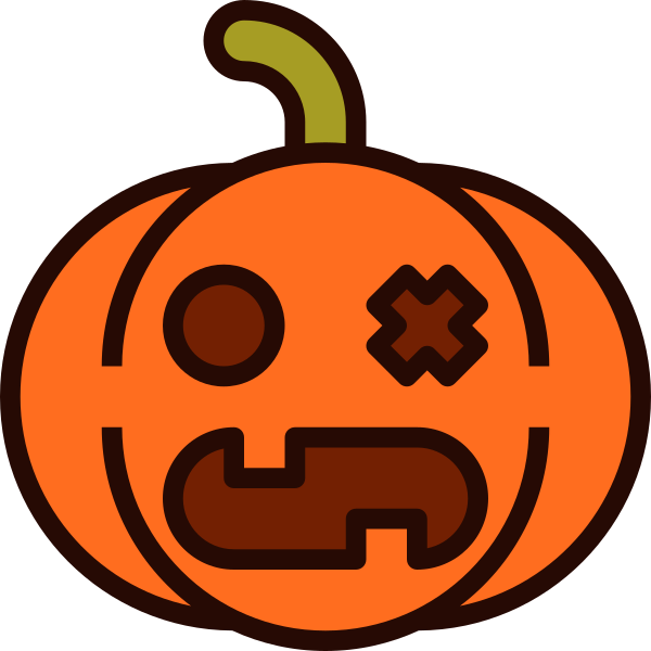 Emoji Pumpkin Halloween 36 Svg File