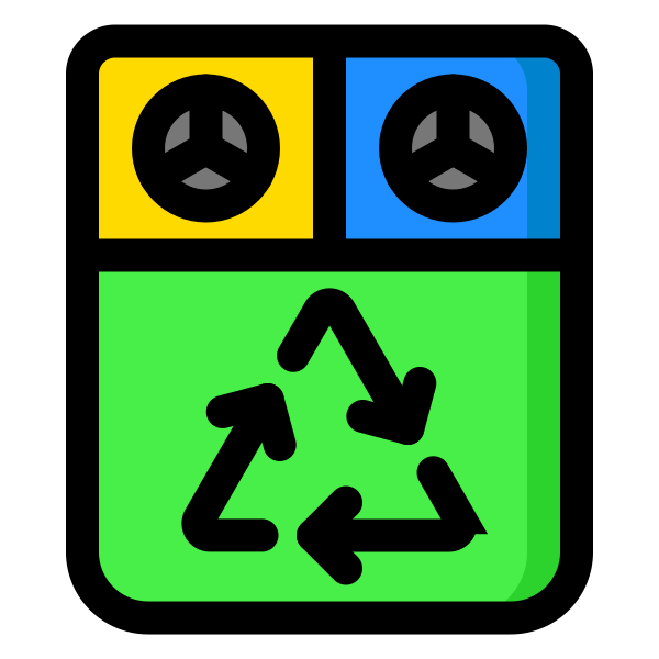 Bin Recycle Recycling Sorting Waste Svg File