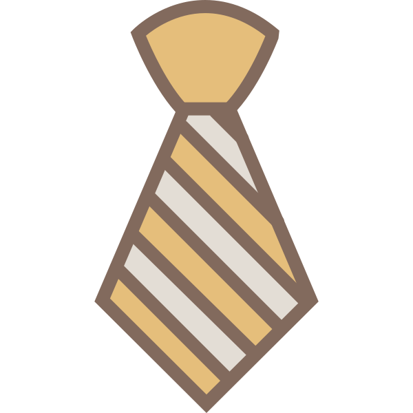 Striped Necktie Svg File